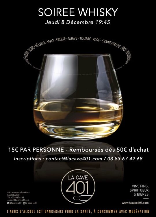 Soir&eacute;e Whisky Villers-l&egrave;s-Nancy