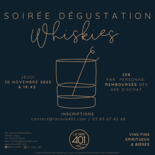 Soir&eacute;e Whisky Saint-Max
