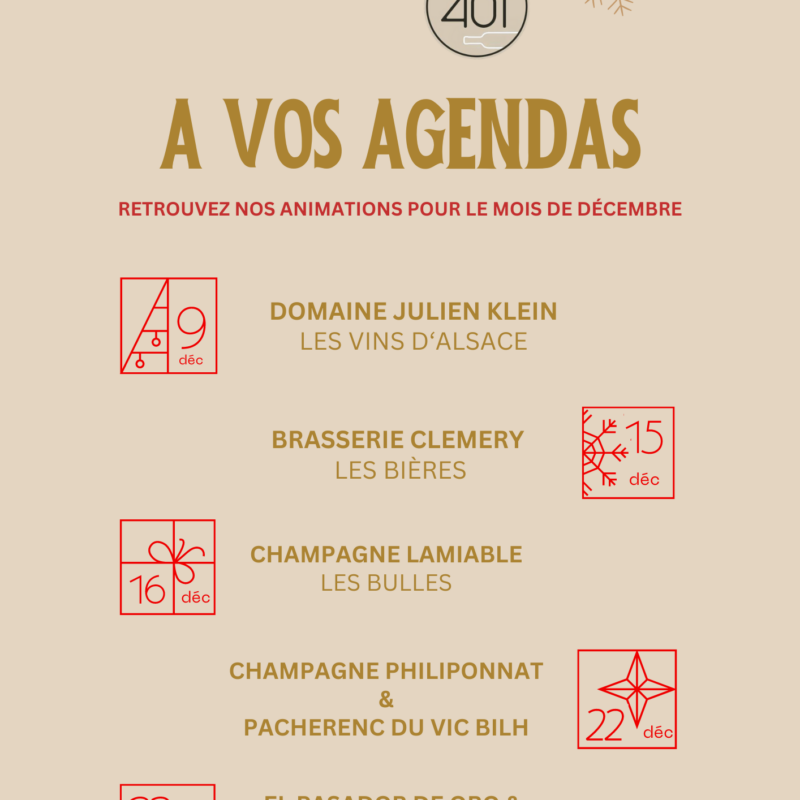 Les d&eacute;gustations de d&eacute;cembre… Pont-&agrave;-Mousson