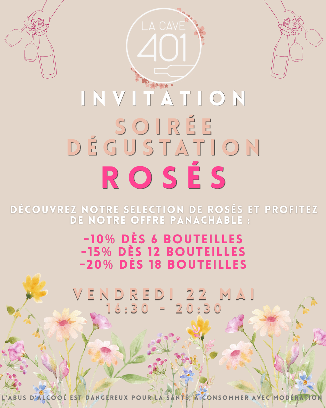Soir&eacute;e D&eacute;gustation Ros&eacute;s, le vendredi 22 mai 2026 Villers-l&egrave;s-Nancy